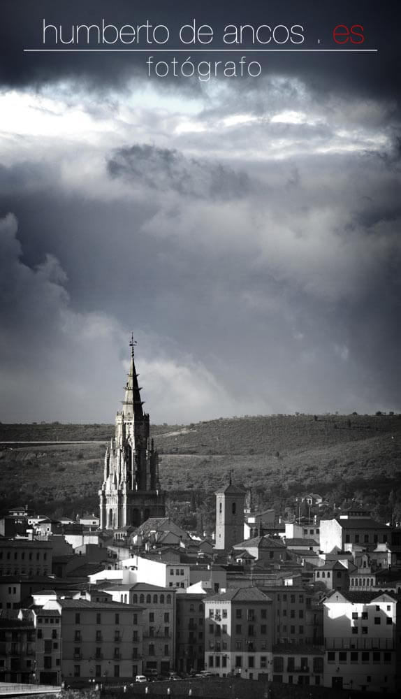 Vista de la ciudad de Toledo, Catedral de Toledo, fotógrafo profesional